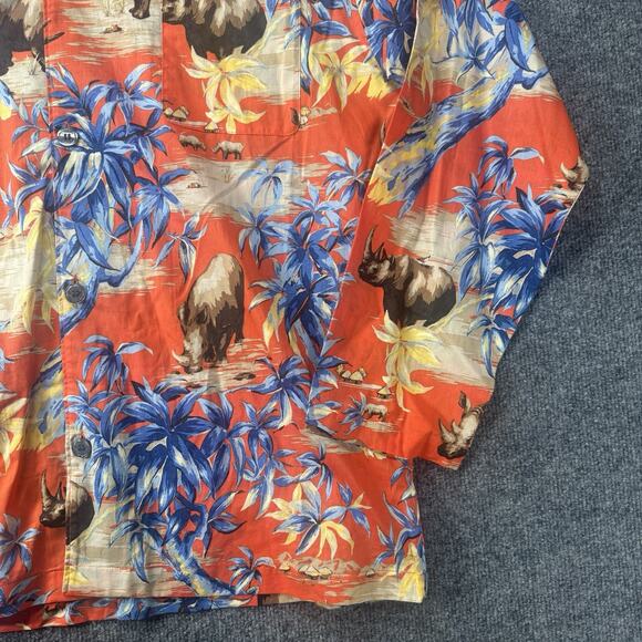 Authentic Polo Ralph Lauren Mens AOP Safari Print Sleepwear Pajama Shirt L NWT - Picture 4 of 10